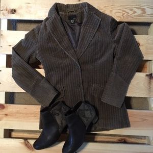 🌸H&M brown Corduroy Jacket size 10 so on trend!